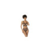 Ensemble 2 pièces noir et chair Havana, en fine résille, soutien gorge avec armatures et culotte taille haute 